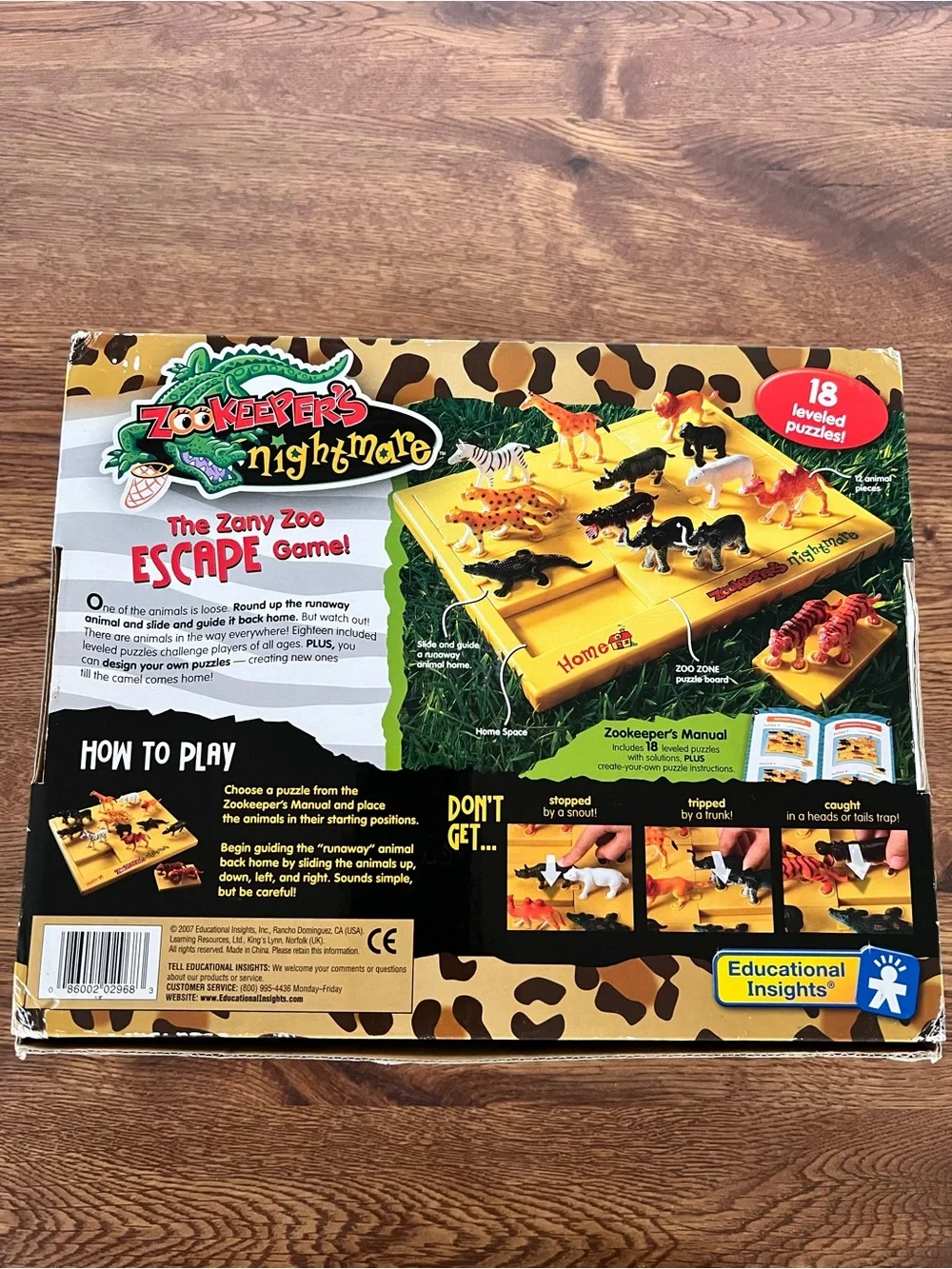 Kids Educational Insights Zookeeper's Nightmare Escape Game